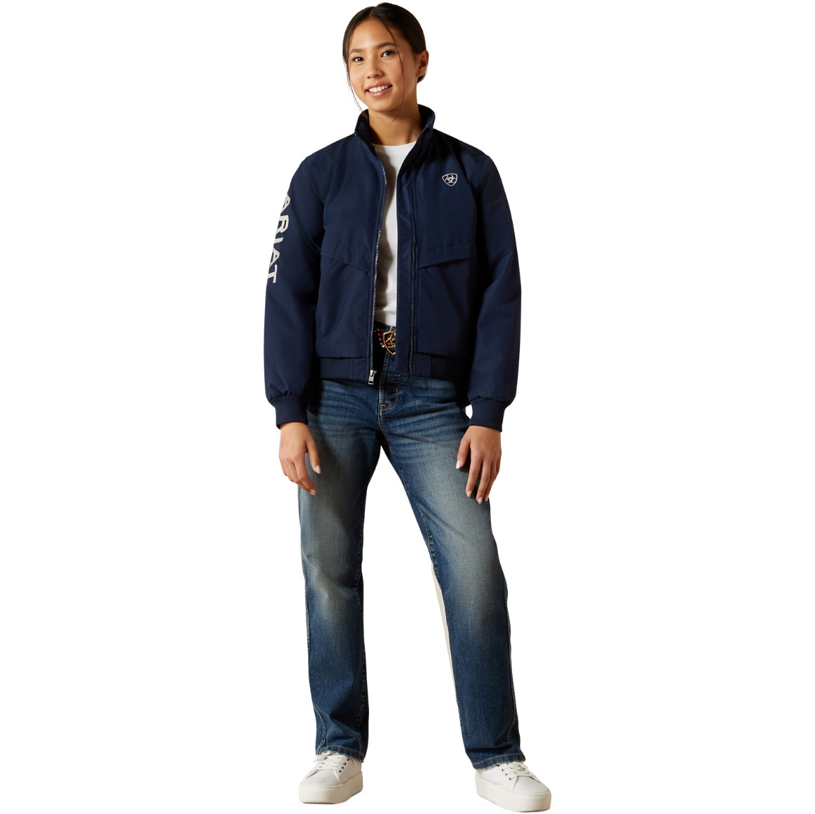 2025 Ariat Junior Stall 2 . 0 Isolierte Jacke 10062854 - Navy